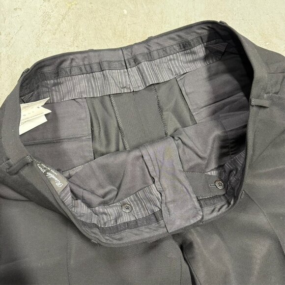 Corneliani Dress Pants Twill Wool Trousers Made in Italy Black 38x31 - Picture 3 of 10